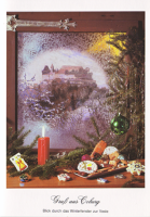 Kunstkarte Coburg - Gruß aus Coburg - Winterfenster