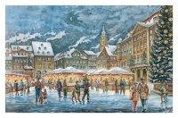 Kunstkarte Coburg - Romantischer Coburger Weihnachtsmarkt
