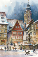 Adventskalender-Grußkarte Coburg - Malerwinkel