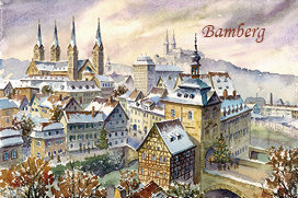Magnet Bamberg- Weihnachtliche Stimmung über der Altstadt