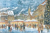 Adventskalender-Grußkarte Coburg - Christkindlesmarkt