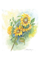 Kunstkarte - Sonnenblumen