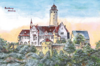 Kunstkarte Bamberg - Altenburg im Winter