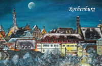 Magnet Rothenburg - Weihnachtliche Stimmung über der...