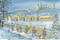 Adventskalender-Grußkarte Würzburg -...