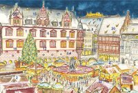 Adventskalender-Grußkarte Coburg - Frohes Treiben...