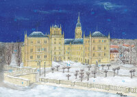 Wand-Adventskalender Coburg - Schloss Ehrenburg ohne Glitzer