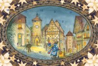 Adventskalender-Grußkarte Rothenburg - Adventszeit...