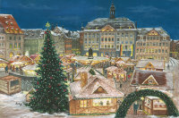 Kunstkarte Coburg - Romantischer Weihnachtsmarkt